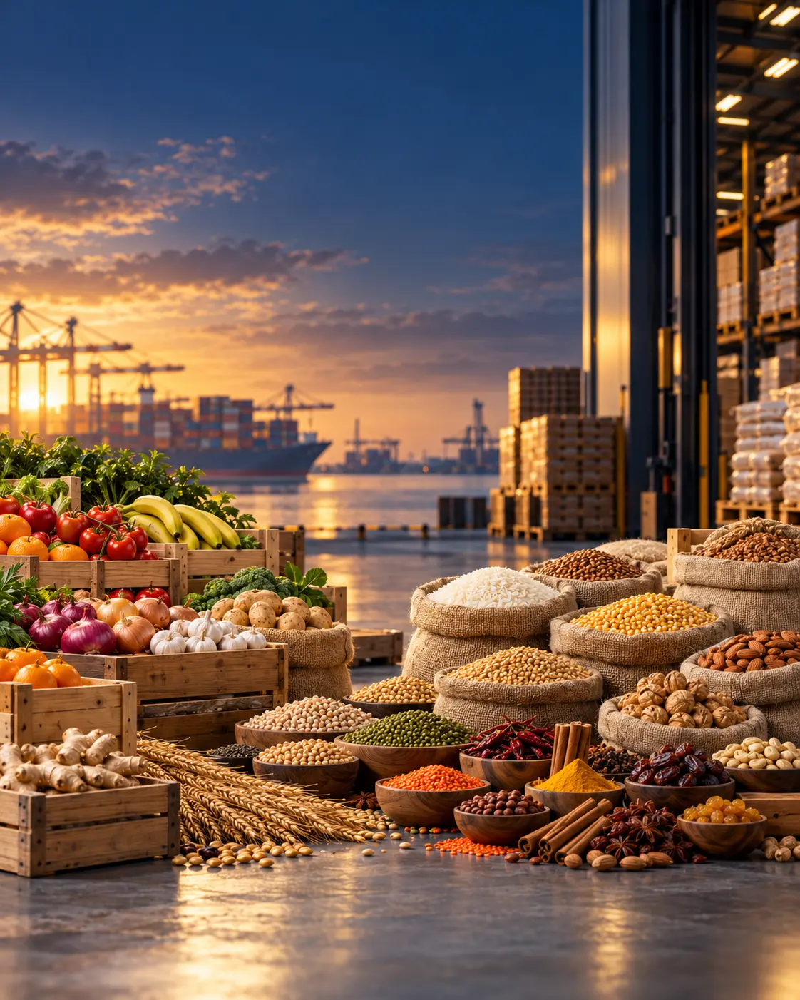 Agricultural products from Uzbekistan for international export and wholesale supply
