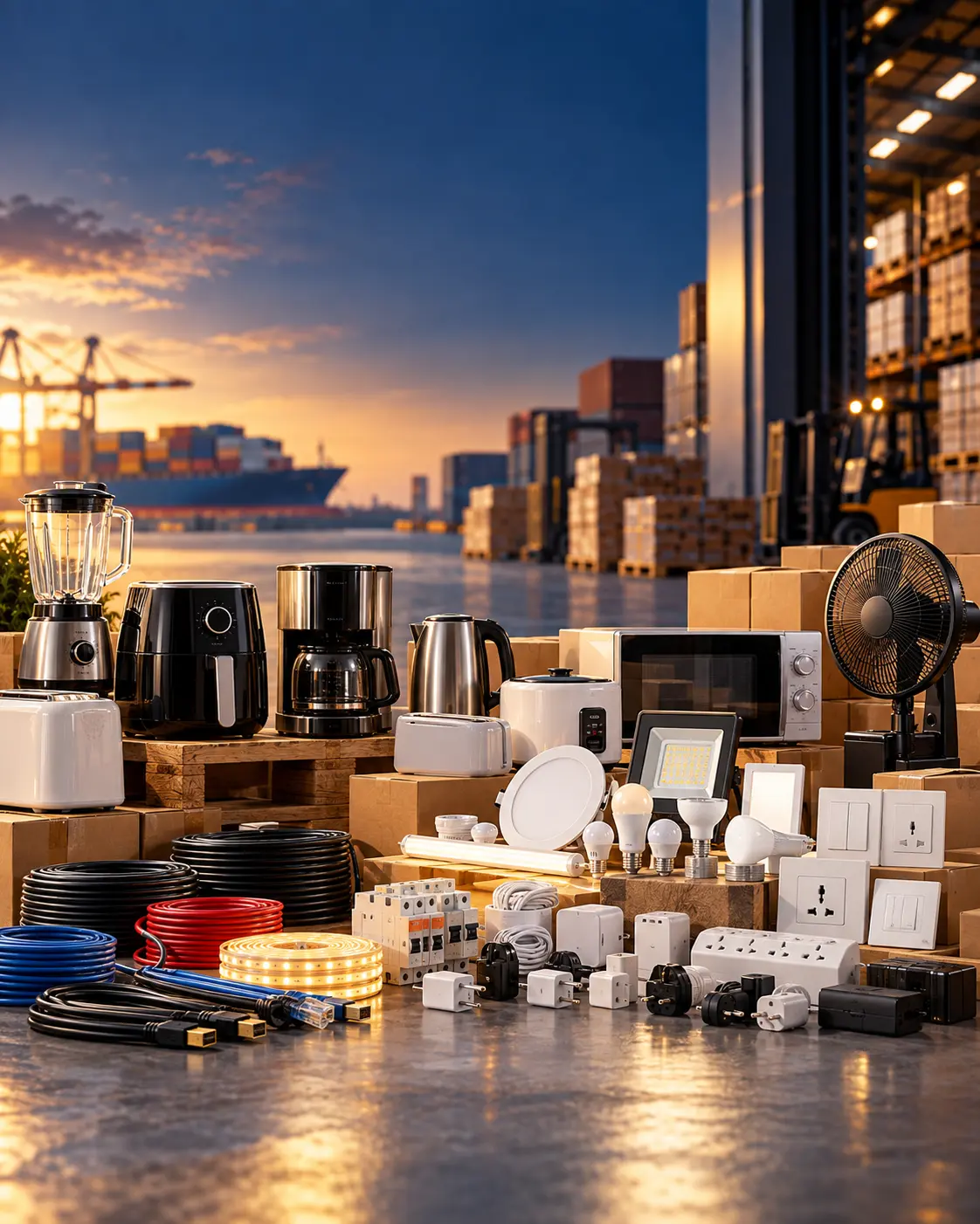 Electrical and electronic products for import and wholesale supply in Uzbekistan