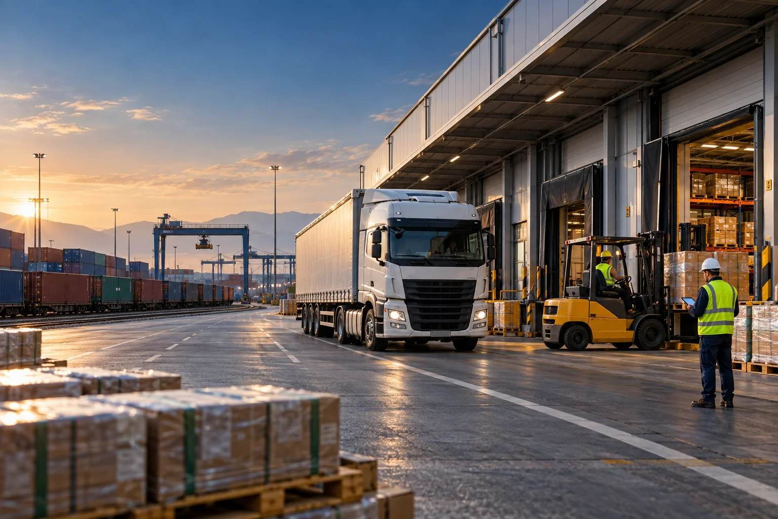 International logistics freight and trade coordination services